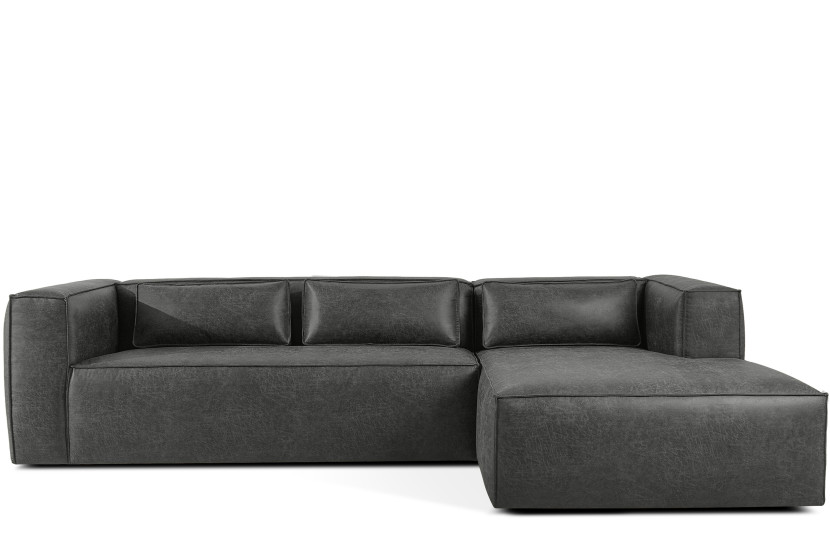 KONSIMO FEROX Narożnik prawy z poduszkami lędźwiowymi w stylu loftowym 999704