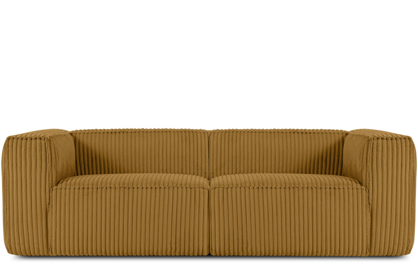 KONSIMO FEROX Nowoczesna sofa trzyosobowa w tkaninie sztruksowej 796556