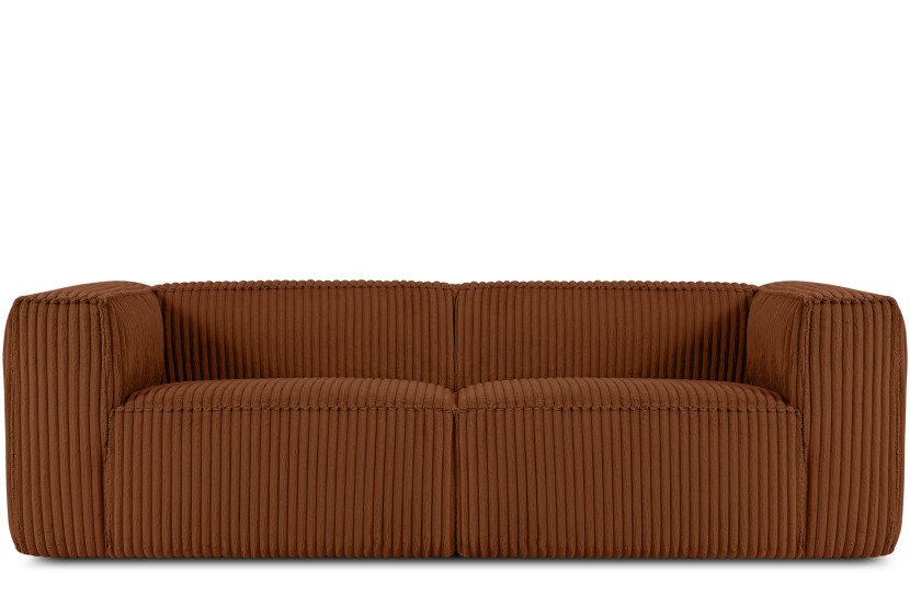 KONSIMO FEROX Nowoczesna sofa trzyosobowa w tkaninie sztruksowej 796531