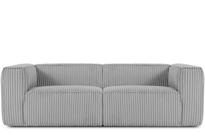 KONSIMO FEROX Nowoczesna sofa trzyosobowa w tkaninie sztruksowej 796543