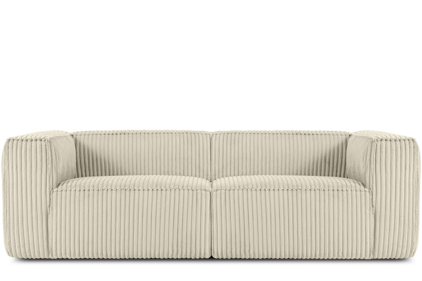 KONSIMO FEROX Nowoczesna sofa trzyosobowa w tkaninie sztruksowej 796544