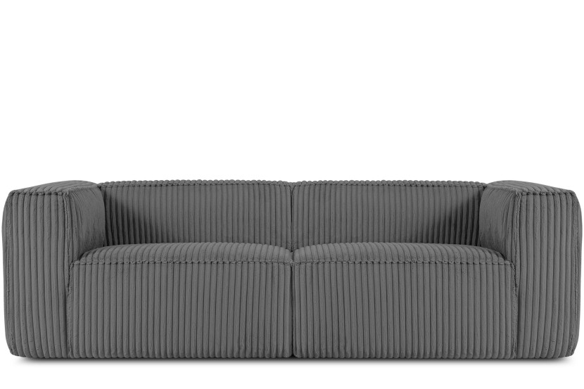 KONSIMO FEROX Nowoczesna sofa trzyosobowa w tkaninie sztruksowej 796505
