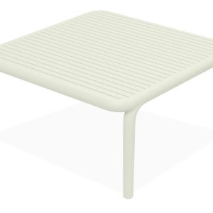 KONSIMO FICCARI Niski stolik ogrodowy, beżowy, kwadratowy, 79,5×79,5 cm 868637 KONSIMO FICCARI Niski stolik ogrodowy, beżowy, kwadratowy, 79,5×79,5 cm 868637