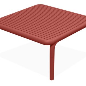 KONSIMO FICCARI Niski stolik ogrodowy, czerwony, kwadratowy, 79,5×79,5 cm 868651 KONSIMO FICCARI Niski stolik ogrodowy, czerwony, kwadratowy, 79,5×79,5 cm 868651