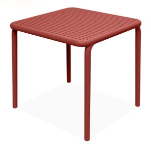KONSIMO FICCARI Stabilny stół zewnętrzny, czerwony, lekki 79,5 x 79,5 cm 868672 KONSIMO FICCARI Stabilny stół zewnętrzny, czerwony, lekki 79,5 x 79,5 cm 868672