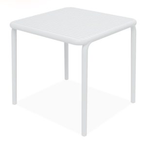 KONSIMO FICCARI Stół na ogród/balkon/taras 4-osobowy, biały, stabilny 868628 KONSIMO FICCARI Stół na ogród/balkon/taras 4-osobowy, biały, stabilny 868628