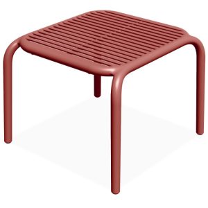 KONSIMO FICCARI Stolik na ogród, elegancki design, czerwony, 54,5 x 53,5 cm 868659 KONSIMO FICCARI Stolik na ogród, elegancki design, czerwony, 54,5 x 53,5 cm 868659