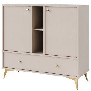 KONSIMO FLOREN Komoda 100 cm z szufladami i przegródkami kremowa 757339 KONSIMO FLOREN Komoda 100 cm z szufladami i przegródkami kremowa 757339