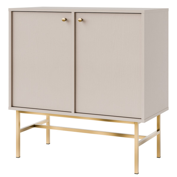 KONSIMO FLOREN Mała komoda do przechowywania kremowa elegancka 757807