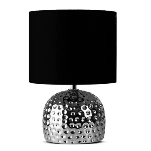 KONSIMO FRAGI elegancka lampa stołowa ze srebrną podstawą 807842 KONSIMO FRAGI elegancka lampa stołowa ze srebrną podstawą 807842
