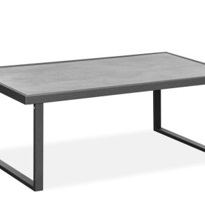 KONSIMO FRENA Stolik na ogród/taras stalowy, antracytowy 118 x 65 cm 868655 KONSIMO FRENA Stolik na ogród/taras stalowy, antracytowy 118 x 65 cm 868655