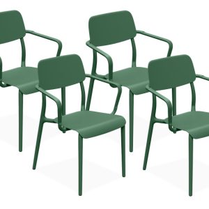 KONSIMO GALIO Wygodne Krzesła na ogród/balkon, oliwkowa zieleń, 4 szt. 868344 KONSIMO GALIO Wygodne Krzesła na ogród/balkon, oliwkowa zieleń, 4 szt. 868344