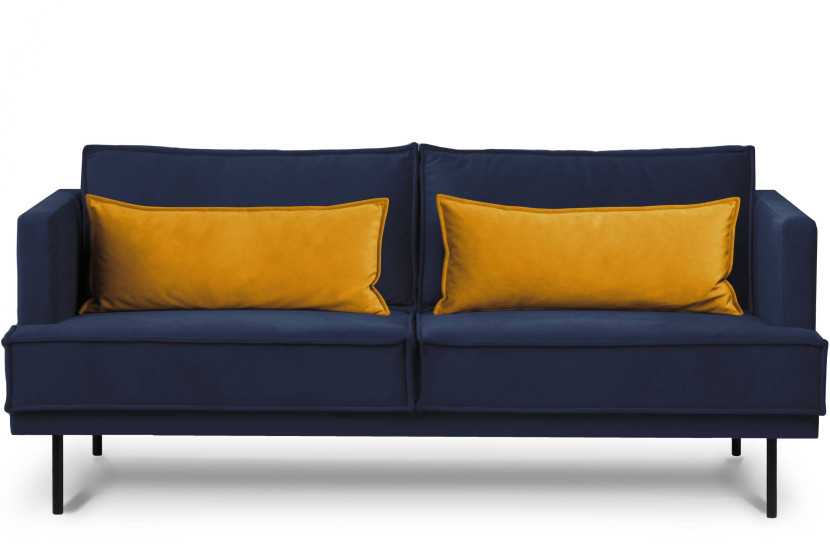 KONSIMO GANZO Trzyosobowa sofa do salonu w stylu loft z poduszkami 796510