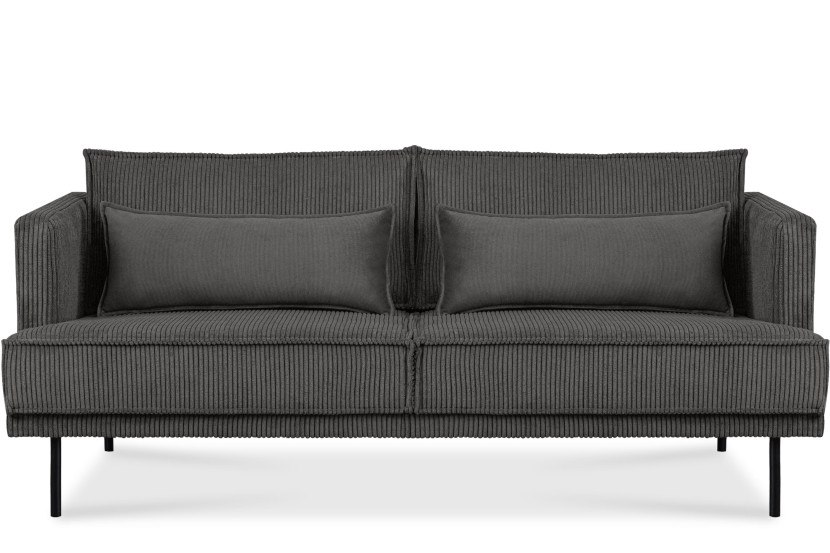 KONSIMO GANZO Trzyosobowa sofa do salonu w stylu loft z poduszkami 796559