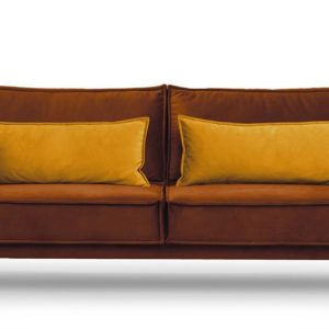 KONSIMO GANZO Trzyosobowa sofa do salonu w stylu loft z poduszkami 796506 KONSIMO GANZO Trzyosobowa sofa do salonu w stylu loft z poduszkami 796506