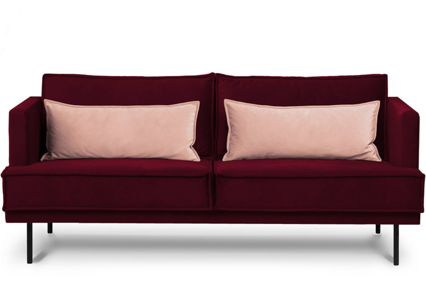 KONSIMO GANZO Trzyosobowa sofa do salonu w stylu loft z poduszkami 796518