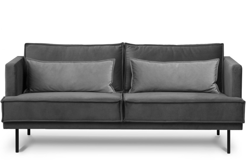 KONSIMO GANZO Trzyosobowa sofa do salonu w stylu loft z poduszkami 796523