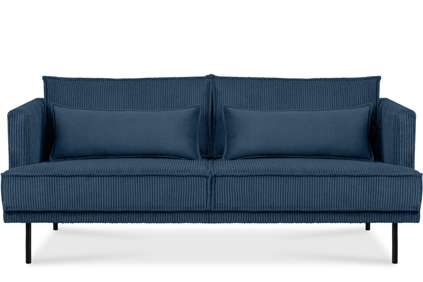 KONSIMO GANZO Trzyosobowa sofa do salonu w stylu loft z poduszkami 796536