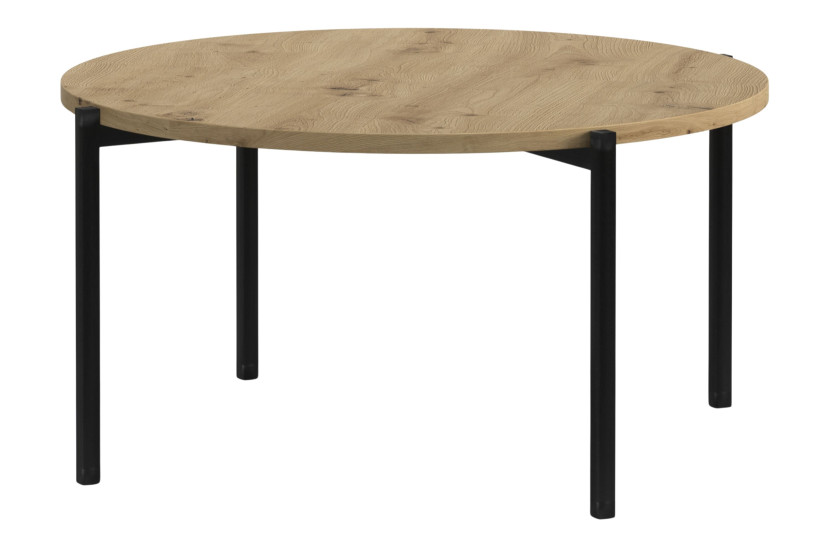 KONSIMO GERIS Stolik kawowy na wysokich nogach, blat dąb artisan 823537