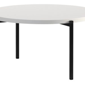 KONSIMO GERIS Stolik kawowy z białym matowym blatem w stylu loft 823544 KONSIMO GERIS Stolik kawowy z białym matowym blatem w stylu loft 823544