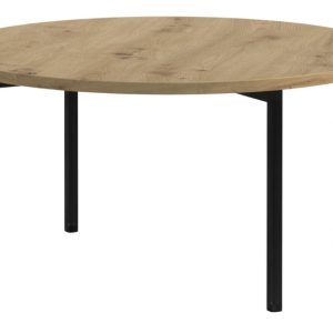 KONSIMO GERIS Stolik loftowy na wysokich czarnych nogach, dąb artisan 823535 KONSIMO GERIS Stolik loftowy na wysokich czarnych nogach, dąb artisan 823535
