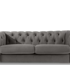 KONSIMO GRAVO Welurowa Sofa trzyosobowa chesterfield, pikowana 823688 KONSIMO GRAVO Welurowa Sofa trzyosobowa chesterfield, pikowana 823688