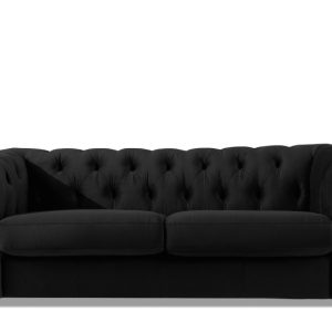 KONSIMO GRAVO Welurowa Sofa trzyosobowa chesterfield, pikowana 823681 KONSIMO GRAVO Welurowa Sofa trzyosobowa chesterfield, pikowana 823681