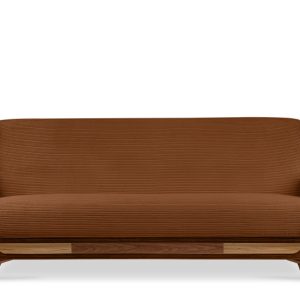KONSIMO GUSTAVO II Sofa trzyosobowa rozkładana w tkaninie sztruksowej 817529 KONSIMO GUSTAVO II Sofa trzyosobowa rozkładana w tkaninie sztruksowej 817529