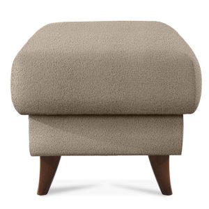 KONSIMO GUSTAVO Podnóżek ze schowkiem w tkaninie boucle ciemny beżowy 817626 KONSIMO GUSTAVO Podnóżek ze schowkiem w tkaninie boucle ciemny beżowy 817626