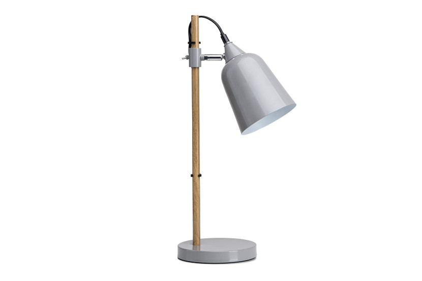 KONSIMO HALI nowoczesna metalowa lampka biurkowa kolor szary 807461
