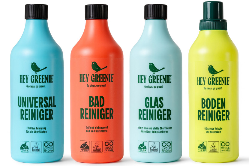 KONSIMO HEY GREENIE Zestaw wegańskich płynów do czyszczenia 4 szt. 829485