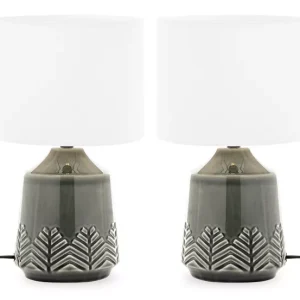 KONSIMO HYSSO dekoracyjna lampka stołowa zestaw 2 szt. biały klosz 807841 KONSIMO HYSSO dekoracyjna lampka stołowa zestaw 2 szt. biały klosz 807841