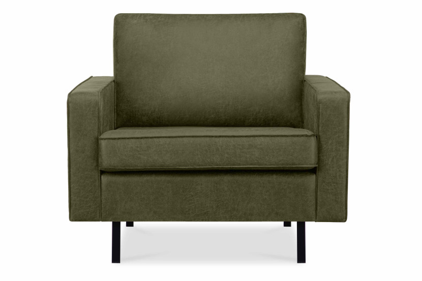 KONSIMO INVIA Fotel z podłokietnikami w stylu loft na czarnych nogach 794689