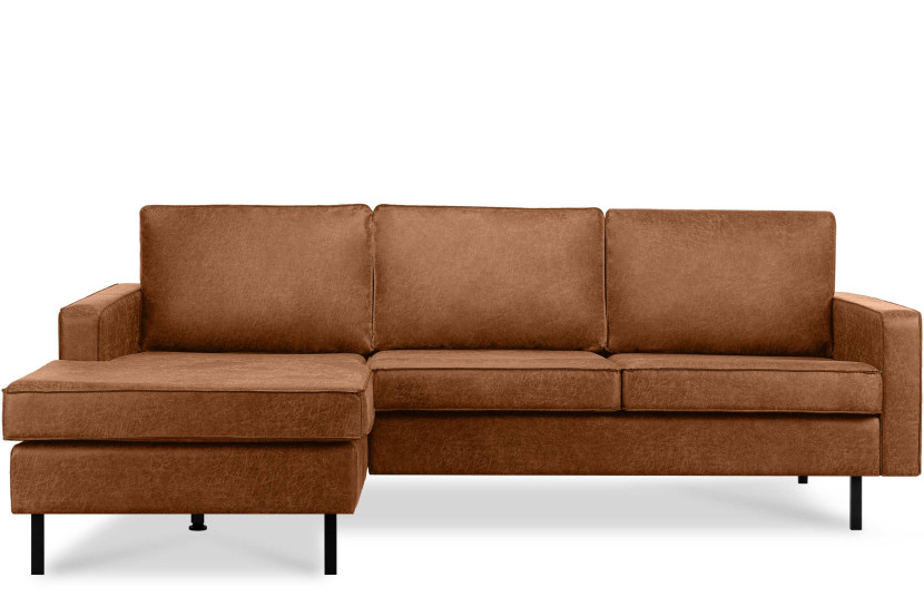 KONSIMO INVIA Narożnik lewy w stylu loft, metalowe nóżki, szer. 234 cm 794958