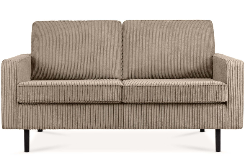 KONSIMO INVIA Sofa dwuosobowa industrialna na metalowych nóżkach, sztruks 794937