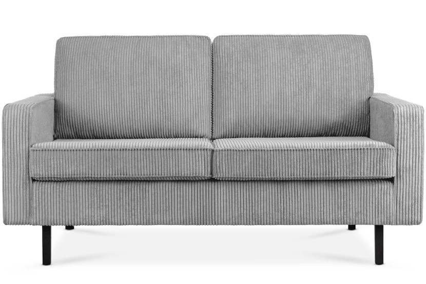KONSIMO INVIA Sofa dwuosobowa industrialna na metalowych nóżkach, sztruks 794940