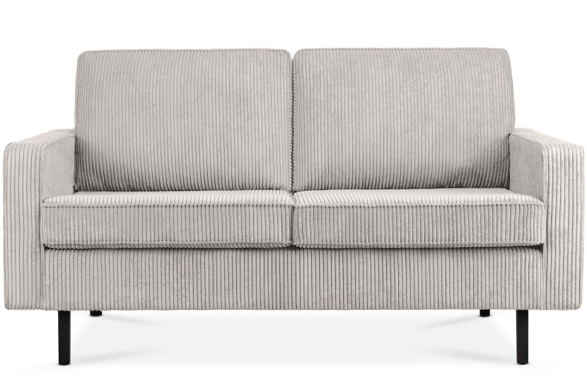 KONSIMO INVIA Sofa dwuosobowa industrialna na metalowych nóżkach, sztruks 794943