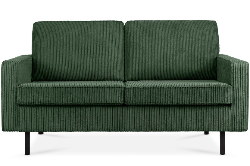 KONSIMO INVIA Sofa dwuosobowa industrialna na metalowych nóżkach, sztruks 794947