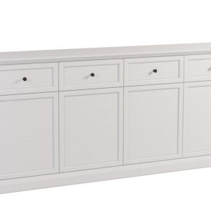KONSIMO KATRIA Komoda biała 4 szuflady, 4 szafki szer. 192,6 cm 847144