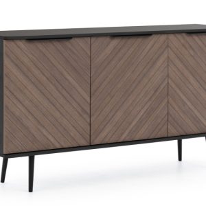 KONSIMO LANDI Komoda trzydrzwiowa na wysokich metalowych nóżkach 824654 KONSIMO LANDI Komoda trzydrzwiowa na wysokich metalowych nóżkach 824654