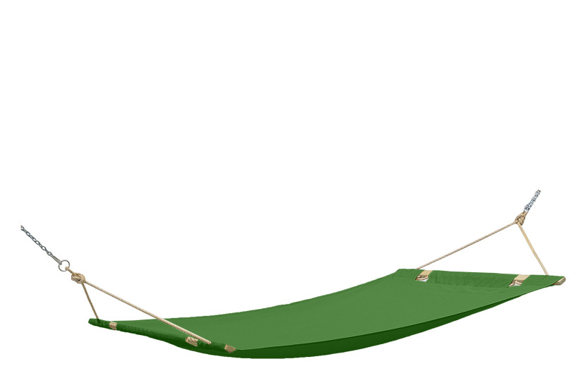 KONSIMO LENGER Hamak do ogrodu, unikalny design, zielony 210 x 110 cm 863840