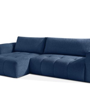 KONSIMO LIRA Narożnik lewy z funkcją spania, tkanina boucle, styl japandi 751979 KONSIMO LIRA Narożnik lewy z funkcją spania, tkanina boucle, styl japandi 751979
