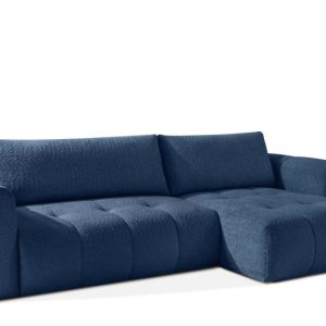 KONSIMO LIRA Narożnik prawy z funkcją spania, tkanina boucle, styl japandi 751929 KONSIMO LIRA Narożnik prawy z funkcją spania, tkanina boucle, styl japandi 751929