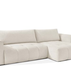 KONSIMO LIRA Narożnik prawy z funkcją spania, tkanina boucle, styl japandi 751934 KONSIMO LIRA Narożnik prawy z funkcją spania, tkanina boucle, styl japandi 751934