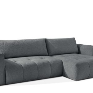 KONSIMO LIRA Narożnik prawy z funkcją spania, tkanina boucle, styl japandi 751942 KONSIMO LIRA Narożnik prawy z funkcją spania, tkanina boucle, styl japandi 751942