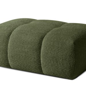 KONSIMO LIRA Puf tapicerowany tkanina boucle, z pikowaniami, styl japandi 751994 KONSIMO LIRA Puf tapicerowany tkanina boucle, z pikowaniami, styl japandi 751994