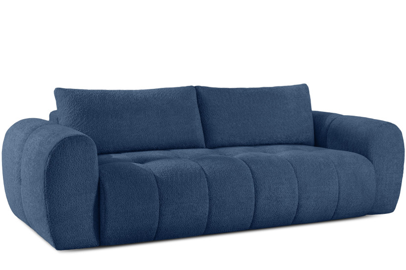 KONSIMO LIRA Sofa trzyosobowa rozkładana, z pojemnikiem na pościel, japandi 751908