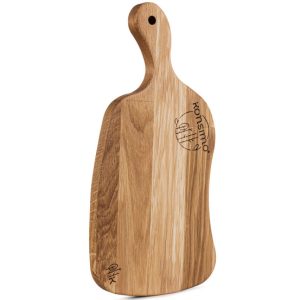 KONSIMO LIVO Drewniana deska śniadaniowa dąb olejowany 33x2x15,5 cm 834350 KONSIMO LIVO Drewniana deska śniadaniowa dąb olejowany 33x2x15,5 cm 834350