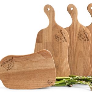 KONSIMO LIVO Zestaw desek z drewna bukowego (4 szt.) certyfikat FSC 834594 KONSIMO LIVO Zestaw desek z drewna bukowego (4 szt.) certyfikat FSC 834594
