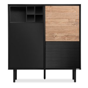 KONSIMO LOFTY Industrialna komoda 100 cm z czarną wstawką 807890 KONSIMO LOFTY Industrialna komoda 100 cm z czarną wstawką 807890
